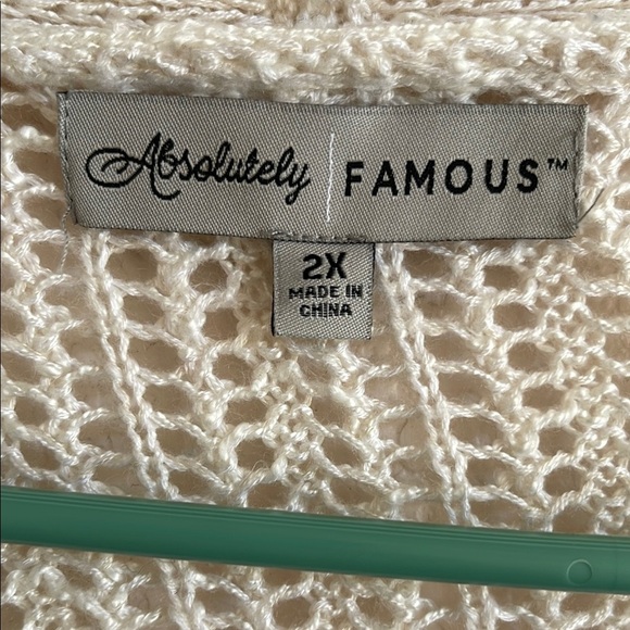 Cato Blue and White Gradient Cardigan Sweater - Picture 2 of 5